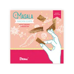 DIBHA - Masala Nachni Chips With Creamy Cheese Dip 70g
