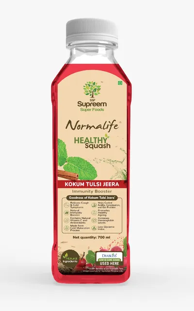 Supreem Super Foods Normalife™ Kokum Tulsi Jeera Healthy Squash 700ml