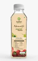 Supreem Super Foods Normalife™ Litchi Amla Healthy Squash 700ml | Immunity Booster | Healthy Drink