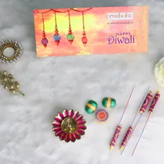 DIBHA-RUCHOKS Diwali Premium Cracker Chocolates in Wooden Gift Pack - 372g W2