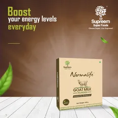 Supreem Super Foods Normalife™ Goat Milk Powder 100 gms | 100% Pure and Natural | Energy Booster