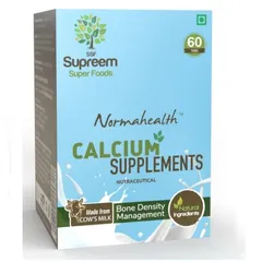 Supreem Super Foods Normahealth Milk Calcium Supplements (60 Tablets)