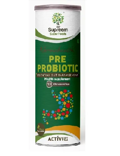 Supreem Super Foods NormaHealth Pre Probiotic Essential Gut Management Health Supplement (10 Tablets)