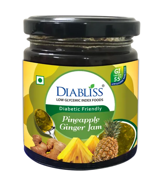 Diabliss Diabetic Friendly Pineapple Ginger Jam 225g