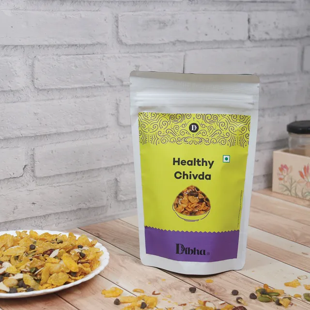 DIBHA - HONEST SNACKING Palak Chivda (Ready to eat snacks, Delicious Snack, Healthy Chivda) 100g