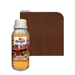 Berger Paints Wood Keeper Wood Stainer -Dark Walnut-500 Ml