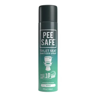 Pee Safe Toilet Seat Sanitizer Spray (300ml) - Mint | Reduces The Risk Of UTI & Other Infections | Kills 99.9% Germs & Travel Friendly | Anti Odour, Deodorizer