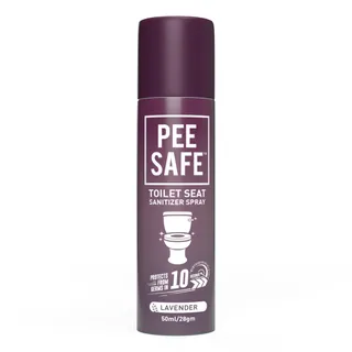 Pee Safe Toilet Seat Sanitizer Spray 50ml - Lavender | Reduces The Risk Of UTI & Other Infections | Kills 99.9% Germs & Travel Friendly | Anti Odour, Deodorizer