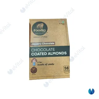 Foodio Fit Jaggery Chocolate Coated Almonds
