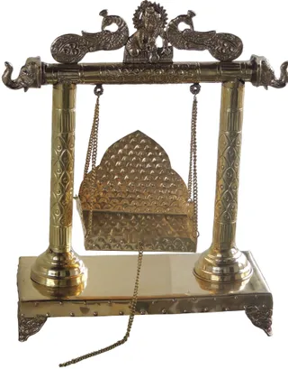 Brass Laddu Gopal Jhula For God Idol - 14.5*6.3*17.5 (AS227 D)