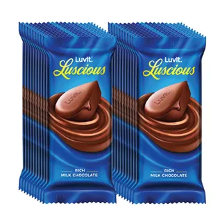 LuvIt Luscious Milk Chocolates Multipack - Pack of 20 x 36 g