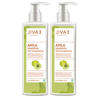 Jiva Amla Shampoo |Anti Hair Fall Shampoo for Men & Women - 200 ml (Pack of 2)