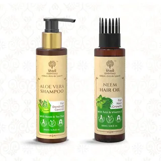 Set of Aloe Vera Shampoo & Neem Hair Oil