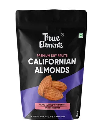 True Elements Californian Almonds 200gm