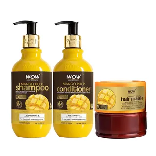 Mango Pulp Ultimate Hair Care Combo Kit (Shampoo + Conditioner + Hair Mask) Net Vol. 800 ml