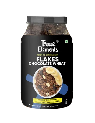True Elements Chocolate Wheat Flakes 750gm
