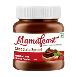 Mamafeast Chocolate Spread Hazelnut 200G|Smooth Delicious Made With Cocoa |Best For Chocolate Dishes Bread Cakes Shakes 200G