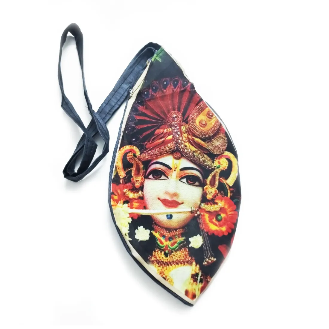 MAYAPURI Sree Krishna Printed Japa Bag/Beads Bag/Chanting Bag with ...
