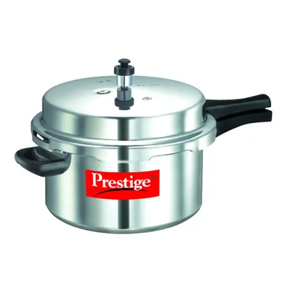 Prestige Popular Virgin Aluminium Precision Weight Valve Pressure Cooker, 7.5 L (Silver)