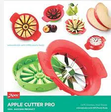 Apex Plastic & Stainless Steel Apple cutter - colors may vary