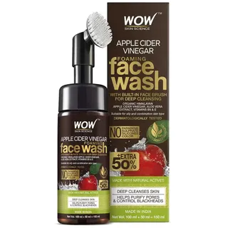 Apple Cider Vinegar Foaming Face Wash with Built-In Brush PACK OF 2