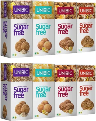 Unibic Sugar Free Cookies Assorted pack (75g Pk of 8)