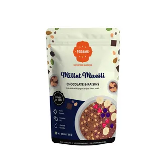 9GRAMS Millet Muesli-Chocolate and Raisins