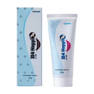 Curatio B4 Nappi cream for babies | Diaper Rash Prevention Cream | Nappi cream for your newborns | Rash treatment cream for baby | Clinically Recommended | 75g