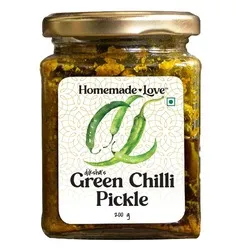 Homemade Love-  Green Chilli pickle -200g