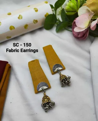 Women  And Girls Fabric Earrings-1