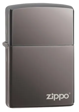 Zippo Ice Metal Pocket Lighter with Zippo Logo (Black)