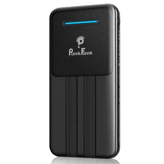 PunnkFunnk Lithium Ion PF10K 10000 mAh Power Bank Super Fast Charging Input- Type C and Micro USB Dual Output (Black)