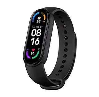 PunnkFunnk Fitness Band, M-6 Series Smart Watch Activity Tracker, 9 Sports Mode, Heart Rate, Women's Health Tracking (Black)