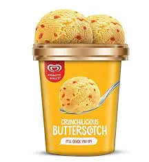 KWALITY WALLS BUTTERSCOTCH ICE CREAM  TUB 700 ML