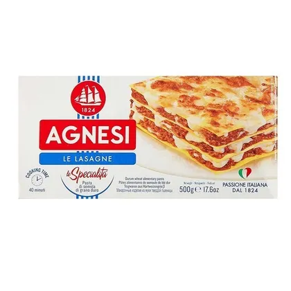 Agnesi Pasta Lasagne 500 gm