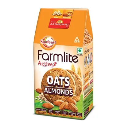Sunfeast Farmlite - Oats & Almonds Biscuits - Cookies 3.6 gm