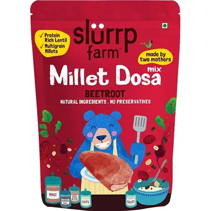 Slurrp Farm Millet Dosa Mix Supergrains Beetroot 150 gm