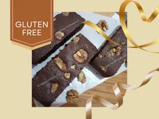 Chocolate Walnut Dry Cake with Eggs - Gluten free