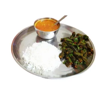 Dal Rice With Bhindi