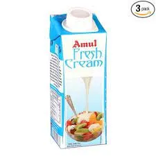 Amul fresh cream 250 ml 1pc
