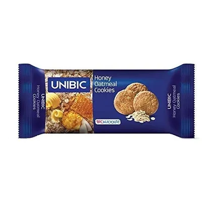 Unibic Cookies - Honey Oatmeal, 75 gm Pouch - null