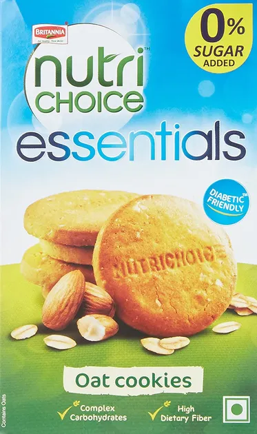 Britannia NutriChoice Essentials Oats Cookies, 150 gm - null