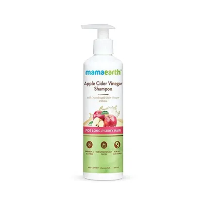 Mamaearth Apple Cider Vinegar Shampoo with Organic Apple Cider Vinegar & Biotin for Long & Shiny Hair 250ml