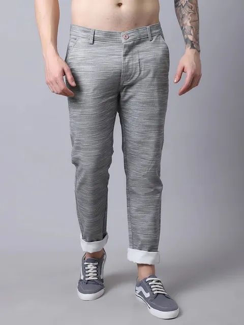 60 OFF on Celio Men Grey Slim Fit Solid Casual Trousers on Myntra   PaisaWapascom