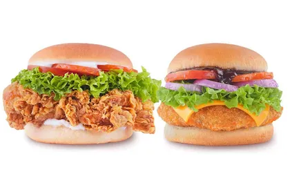 2 Chicken Burgers Duo __ Anda Burger,Anda Burger