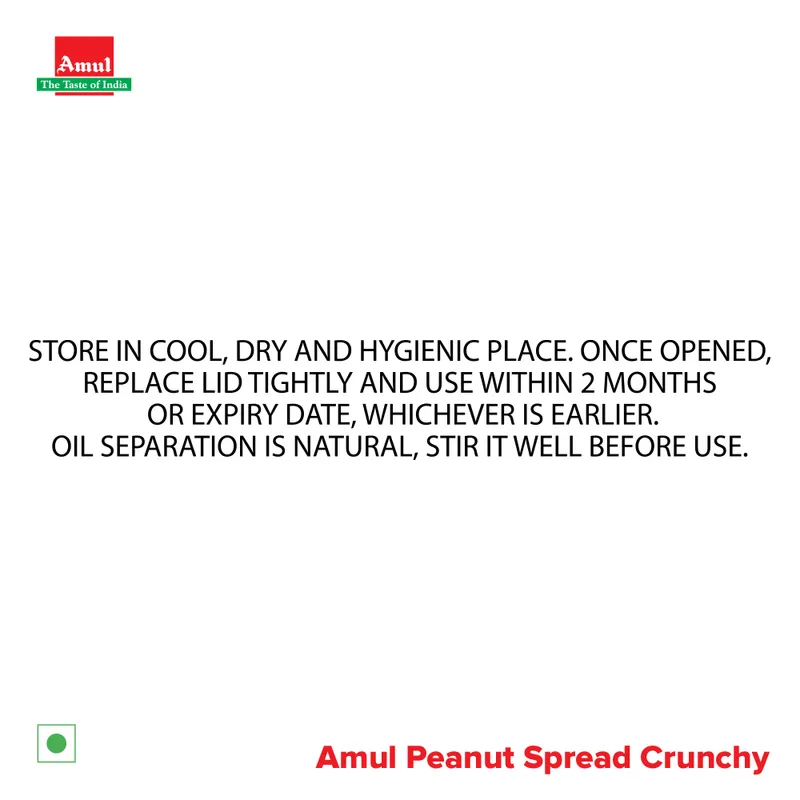 Amul Peanut Butter 'Crunchy' | 900 g Jar