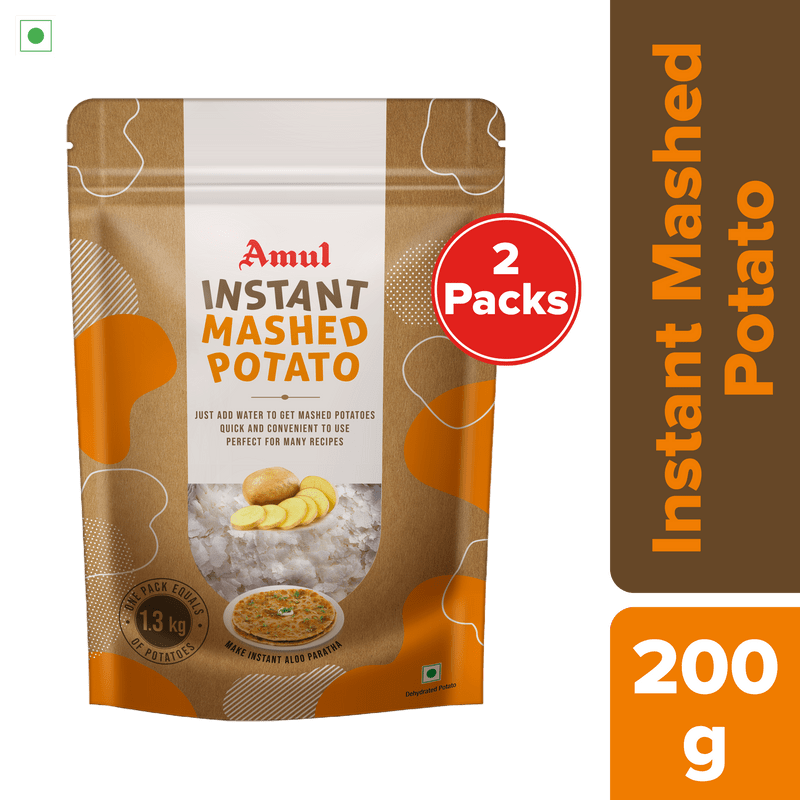 Amul Instant Mashed Potato, 200 g | Pack of 2