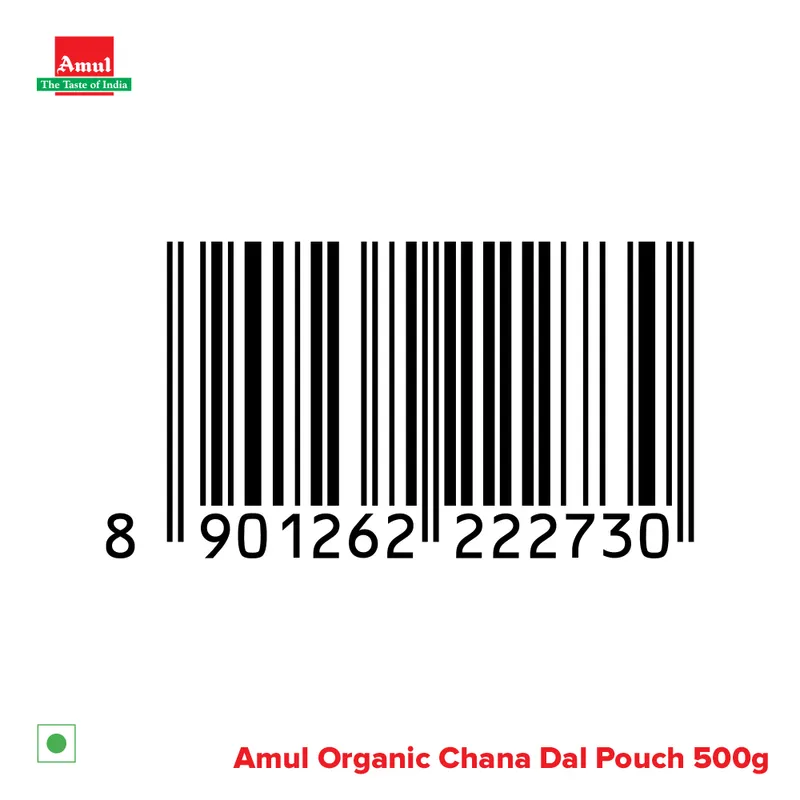 Amul Organic Chana Dal, 500 g | Pack of 3