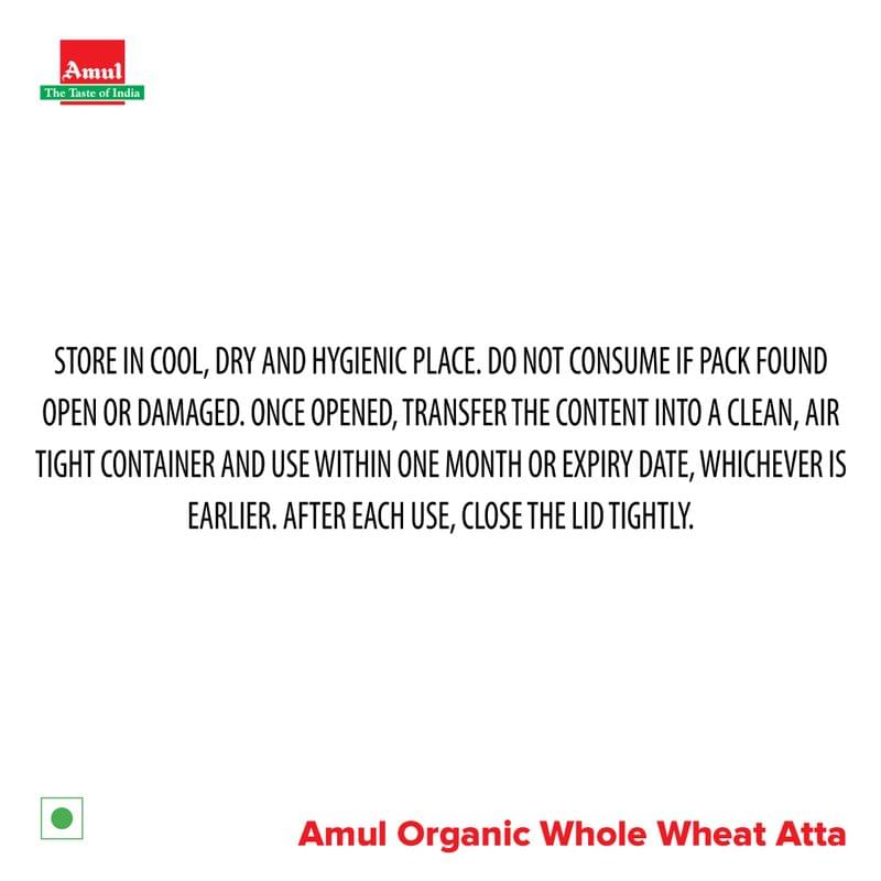 Amul Organic Whole Wheat Atta, 5 kg