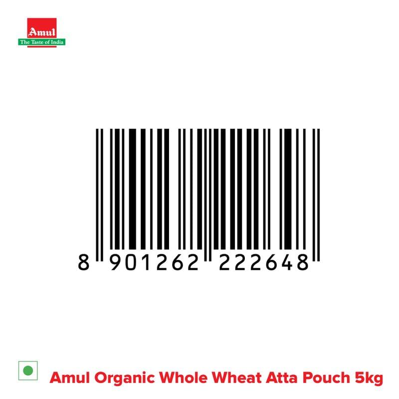 Amul Organic Whole Wheat Atta, 5 kg
